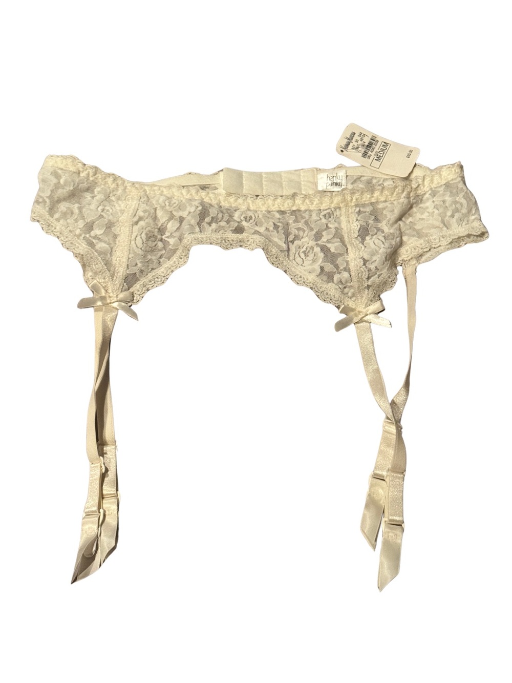 Hanky Panky Lace Garter Belt in Ivory Cream
